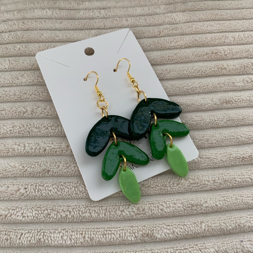 Handmade made to order Clay Dangle Earrings